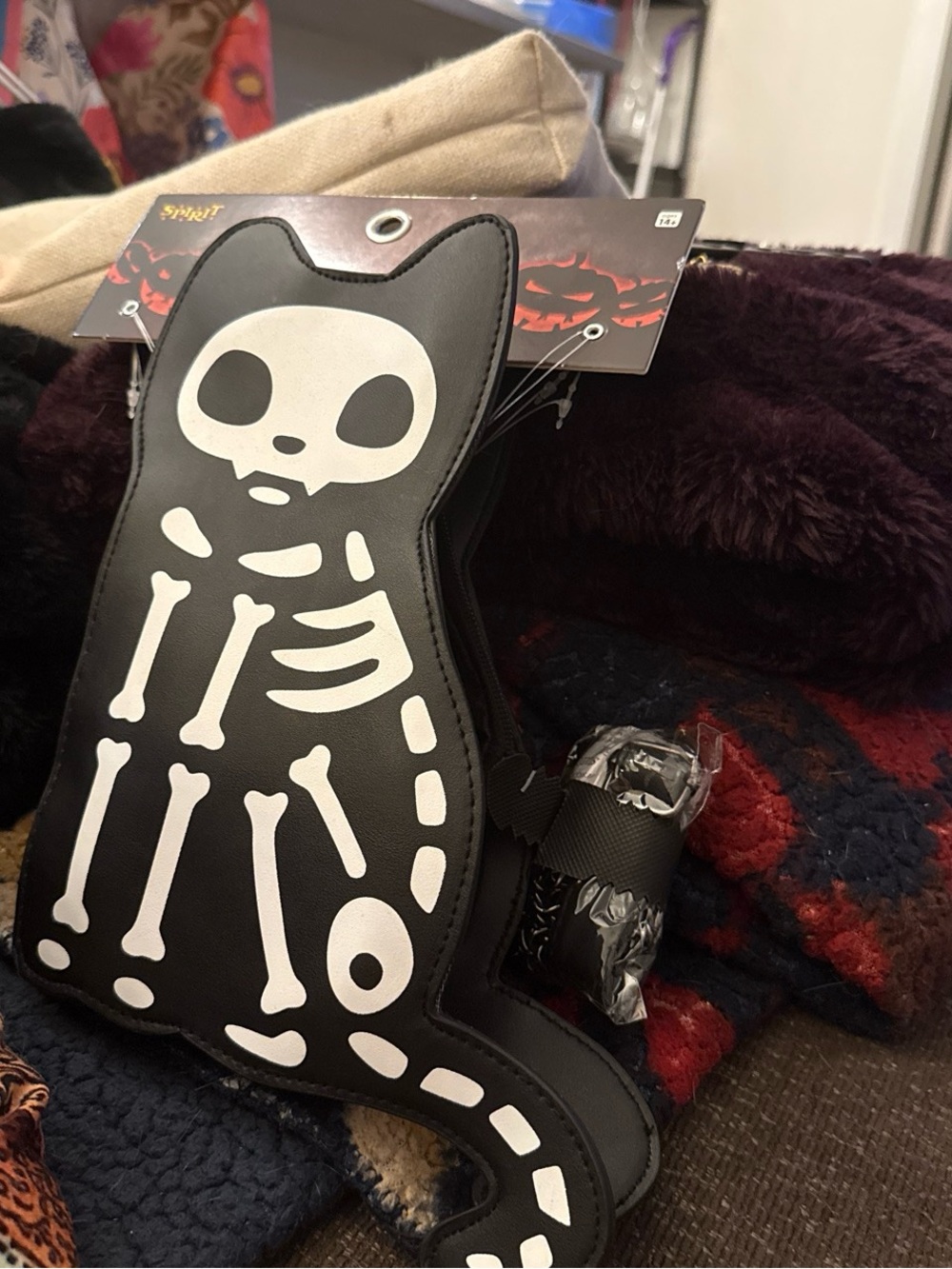 NWT skeleton cat bag